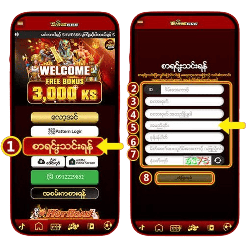 shanbet777 register process